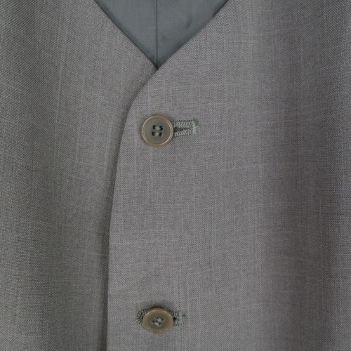 Mens Waistcoat Large Size US 44 Vintage Beige Formal Dress Vest - Picture 6 of 11