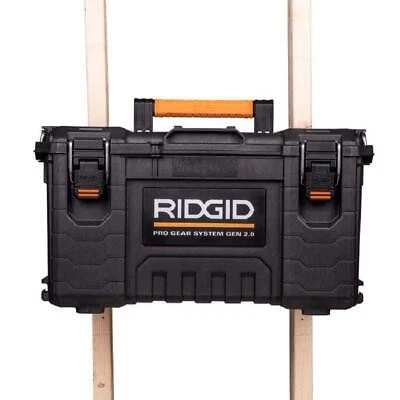 RIDGID Rolling Tool Box Stackable+Lockable W/ Tool Box+Compact Organizer Black - Image 4 of 4