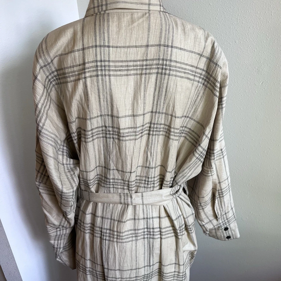 Vestido Camisa Laurel by Escada Estampado Lino Con Botones Talla 40 Foto 2 de 4