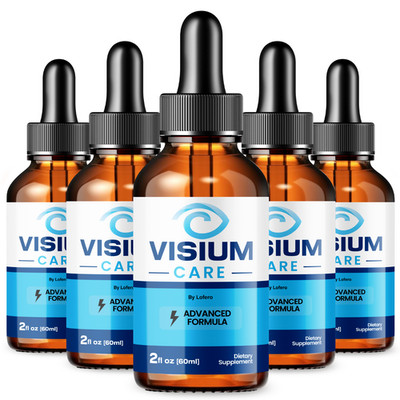 (5 Pack) Visium Care Eye Drops for Vision VisiumCare Supplement Formula (10 oz)
