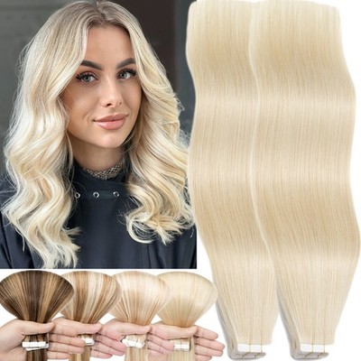 Thick Tape in 100% Remy Human Hair Extensions Double Drawn 60PCS Short Full Head