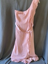 White by Vera Wang Pink Sleeveless Bridesmaid Dress Regular Size 12