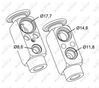 Nrf 38479 Expansionsventil, Klimaanlage FüR DAF,MAN,MERCEDES-BENZ,RENAULT