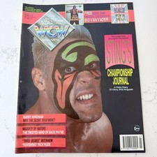 WCW Magazine *VGC* W/ Big Van Vader Poster July 1993 WWE 93