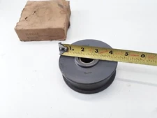 BROWNING N4D1F BELT IDLER PULLEY SHEAVE FLAT FACE 4-3/8" OD 1" BORE FOR N2 SHAFT
