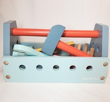 Carter's Toddler Child Wooden Toolbox Screwdriver Wrench Hammer Misc Pieces