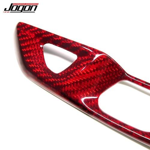 For Corvette C8 Dry Carbon Door Lock Switch Cover Trim Coupe Convertible 2020-24 - Picture 10 of 13