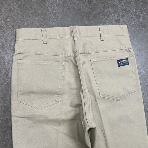 Vintage 70s Oshkosh BGosh Pleated Tan Trouser Pants Western Workwear Union Made - Picture 2 of 9