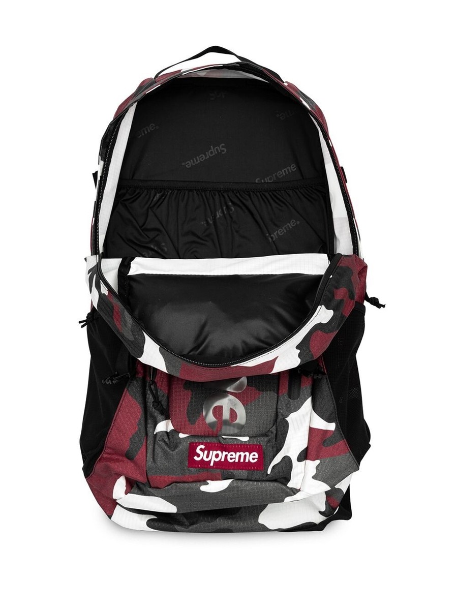 Supreme Backpack Adult Unisex Red Camouflage SS21B9 New | eBay