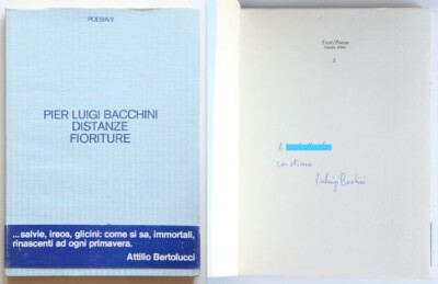 Pier Luigi Bacchini Distanzen Fioriture Poesie La Pilota 1981 handsigniert