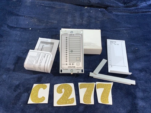New Rutab LAN 63 Network Operation Indicator Panel 0380-555050 – DIN Rail Mount