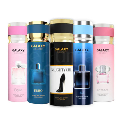 Galaxy Plus Concept Body Spray for Men/Women 200ml each (Box of 12)