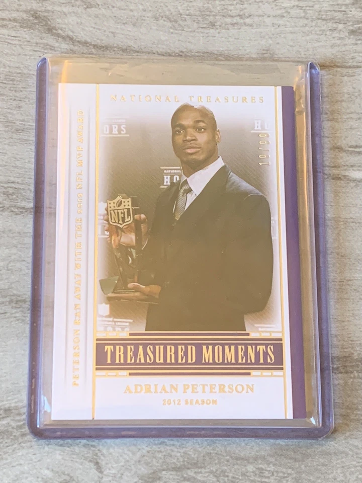 2020 National Treasures - Adrian Peterson - Treasured Moments  /99 VIKINGS - Image 3 of 3