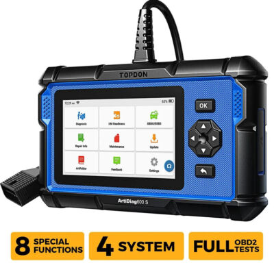 TOPDON AD600S Auto Diagnosegerät OBD2 Scanner für ABS/SRS/AT/Motor 8 Service