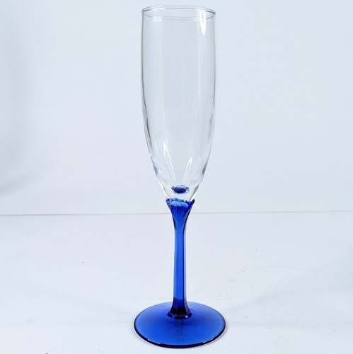 Geriffeltes Champagnerglas 9" hoch Ersatz Sammlerstück Stielglas Urlaub  - Bild 1 von 6