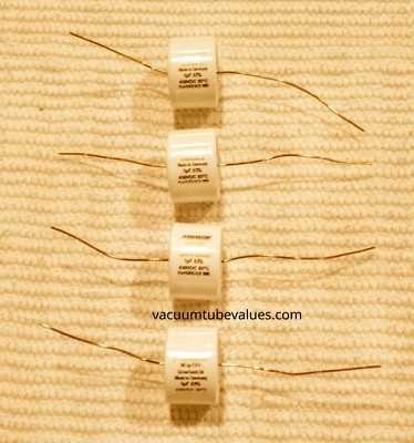 QUAD (FOUR) Mundorf MCap EVO Silver-Gold Oil Capacitor 1.0uf 1.0 uf 1 450 VDC