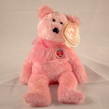 Ty Beanie Babies - Mom-e 2003 pink bear plush - store exclusive - style 4426