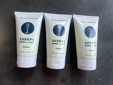 Sharps Barber and Shop Daily Prep Foaming Scrub 4.2 fl oz 125 ml Set of 3