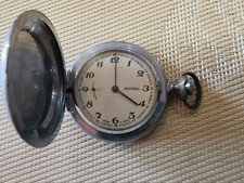 vintage antigue USSR pocket watch MOLNIJA