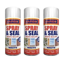 YSAMAX Spray And Seal White Mastic Sealant, Spray & Seal Leak Fix, 300ml