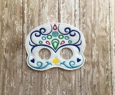 Sugar Skull Children's Mask Halloween, Dress Up, Birthdays, Dia de los Muertos