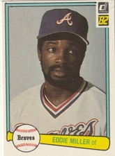 FREE SHIPPING-MINT-1982 Donruss Eddie Miller #425 BRAVES PLUS BONUS CARDS