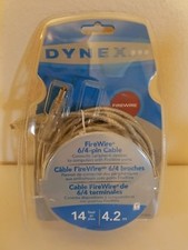 Dynex DX-C112231 FireWire IEEE-1394 6/4-Pin Cable 14ft Computer Networking