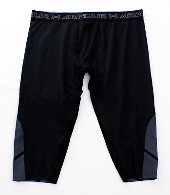Under Armour Black Coolswitch Super Vent 3/4 Length Compression Leggings Men's 