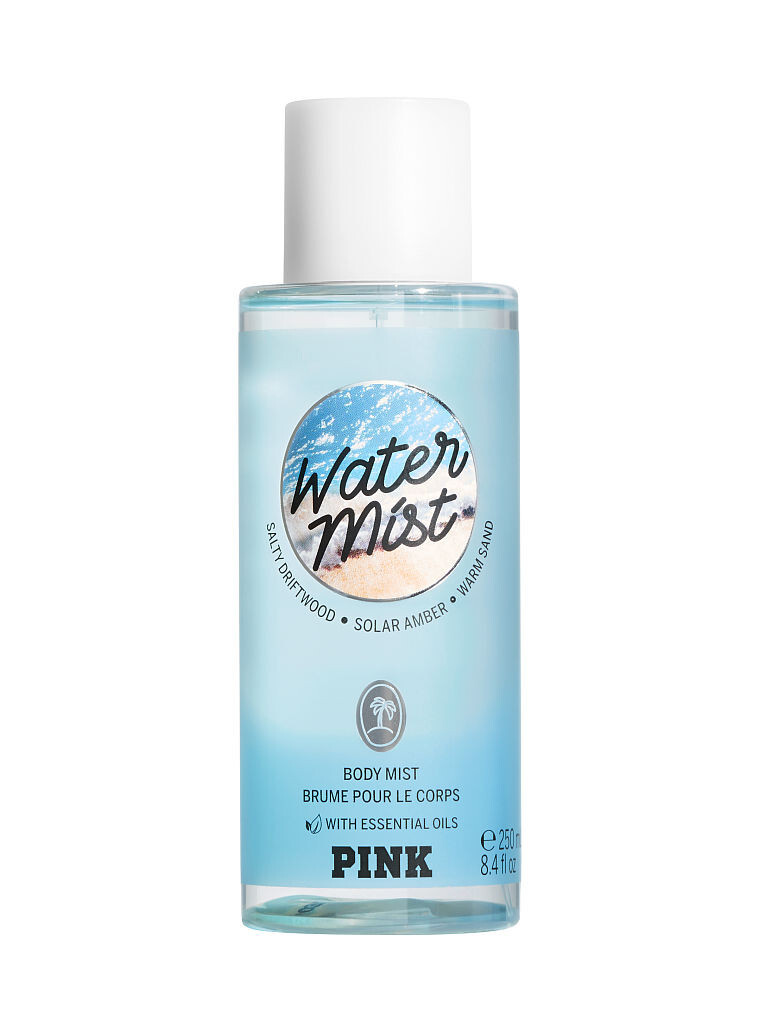 Victoria's Secret Pink New! WATER MIST Body Mist with Essential Oils 250ml