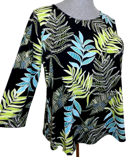 Women's Ruby Road 3/4 Sleeve shirt top Size XL Multicolor blouse (nn50 ...