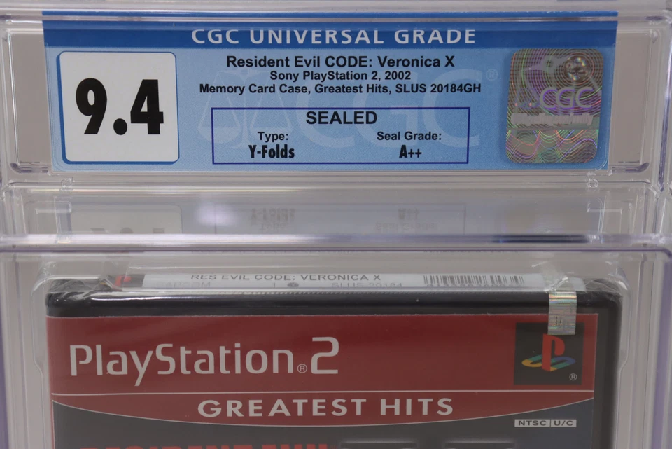Resident Evil CODE: Veronica X PS2 Greatest Hits Sealed w/Sec. Strip CGC 9.4 A++ - Image 3 of 4
