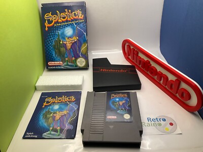 NES Nintendo Entertainment System - SOLISTICE Quest for the Staff - OVP #a PAL