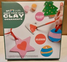 Art 101 Crafts Clay Ornaments Make Your Own No Baking Required 8+ NIB 271E