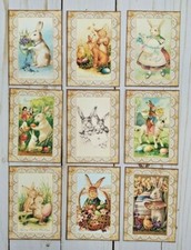 9 Vintage Style Easter Handmade Pocket Letter Cards Scrapbooks Crafts Journals