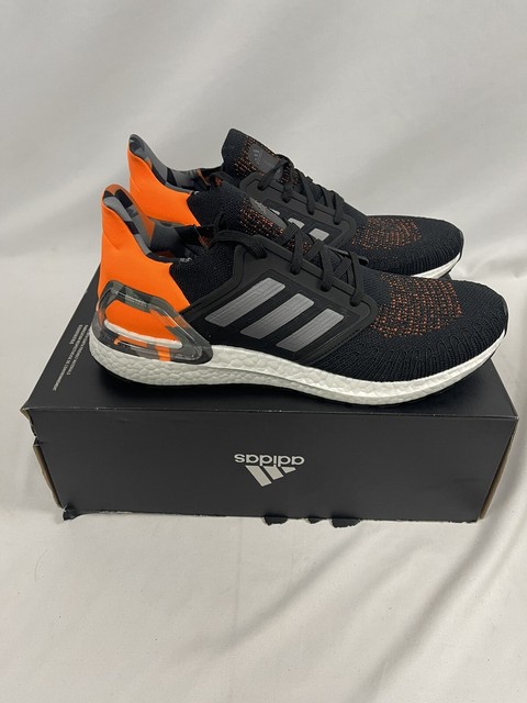 Adidas UltraBoost 20 Shoes Core Black/Grey Three/Signal Orange FV8322 Cheap