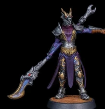 TTRPG Human Fighter Halberd Dragon Lord Champion DnD 32mm 75mm Miniature RPG