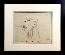 🔴 Disney Vintage Original Production Pinocchio Jiminy Cricket Drawing c1940