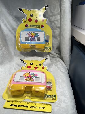 2 Pokémon Pikachu 3D Slide Show Viewers Pink & Blue Korean Korea SamJin