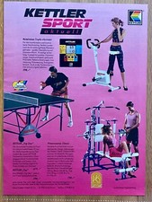 Kettler Sport Heimtrainer Tischtennis Original 1991 Vintage Advert Werbung