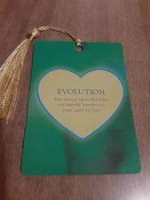 "Evolution" Love Affirmation Bookmark Tarot Oracle Card Gift Purified & Charged