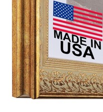 Custom Matted Picture Poster Frame  Mat 2-1/2" Gold Victorian 1556 16x20 24x36