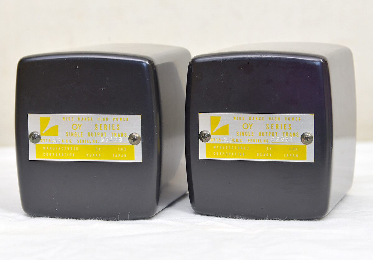 ラックスマン 真空管 OY15-5K トランス output 2個 LUX OY15-3.5