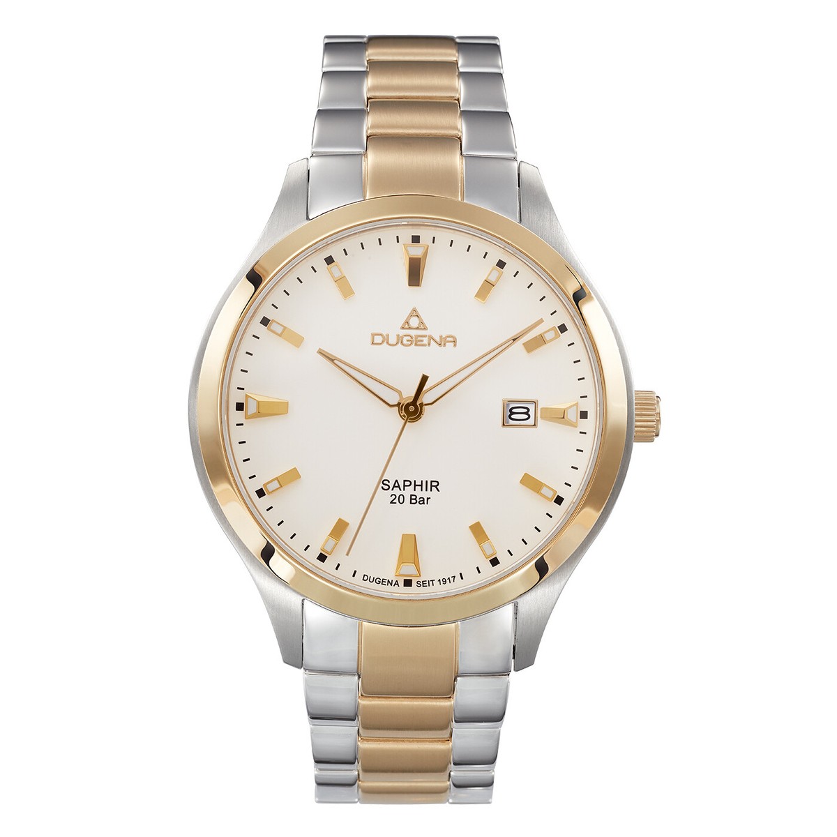Dugena 4460976 Herren Armbanduhr Tresor Master, Saphirglas Datum