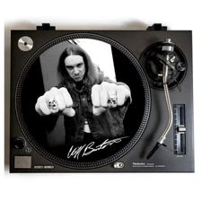 CLIFF BURTON Turntable Slipmat for Vinyl Records 12" DJ Slip Mat Metallica