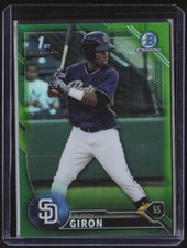 2016 Bowman #BCP20 Ruddy Giron Chrome Prospects Green Refractor #/99