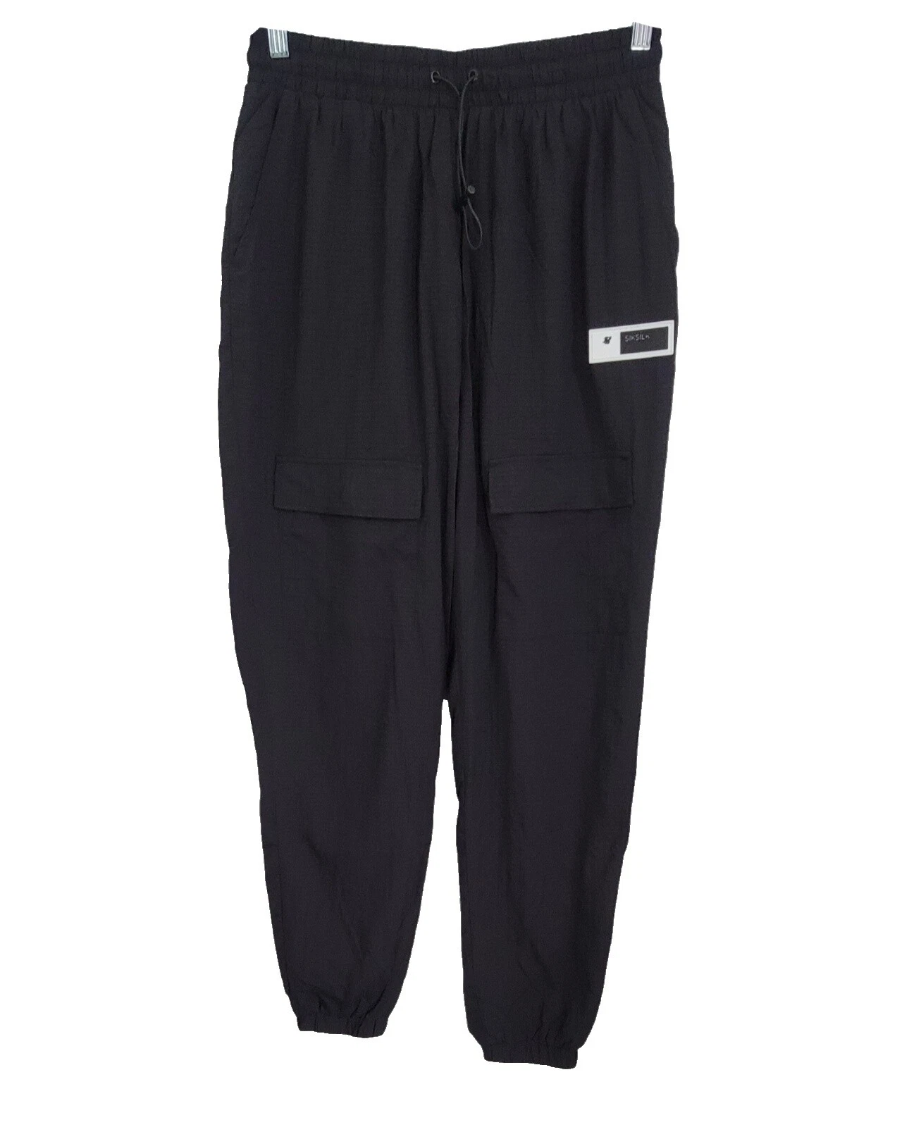 Pantalones tipo cargo de patrón sólido de Nylon para De mujer