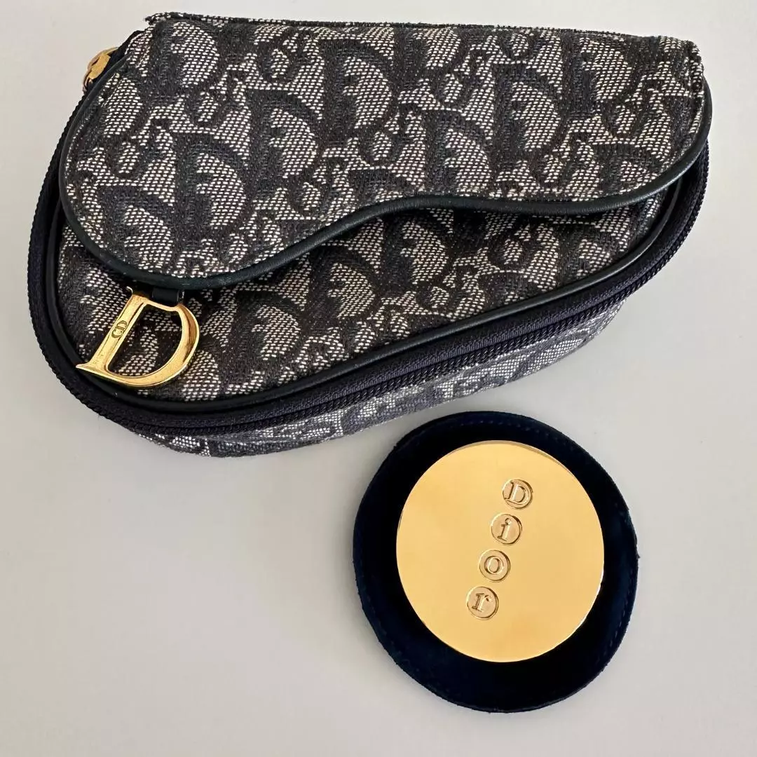 Miroir pochette selle trotteur Christian Dior