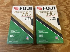 2 new sealed Fuji Super HG 120 Videocassette VHS Tapes