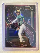 2025 Panini Select Premier Level Max Muncy #160 Rookie Purple Prizm /75 Oakland