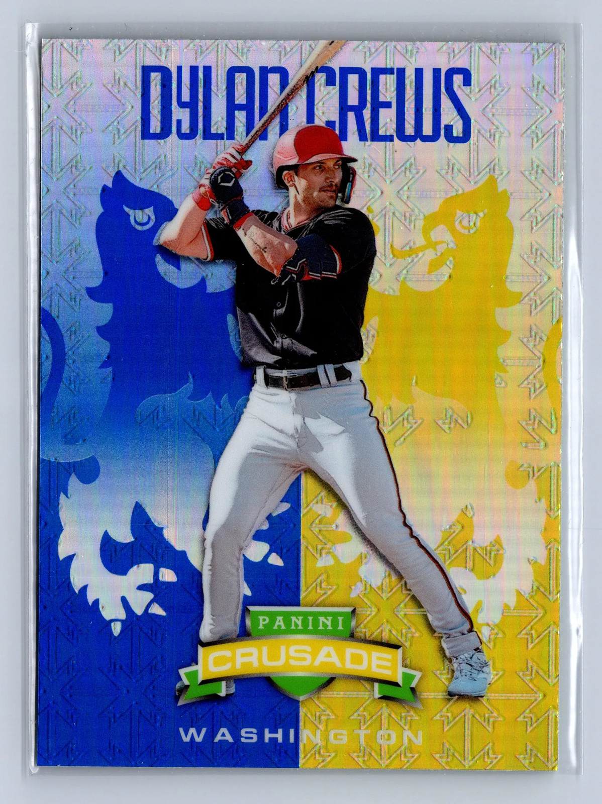 2024 Panini Crusade Dylan Crews Blue Prizm #92